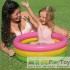 Детский надувной бассейн Intex 57107-3 Радуга 61 х 22 см с шариками 10 шт тентом подстилкой насосом