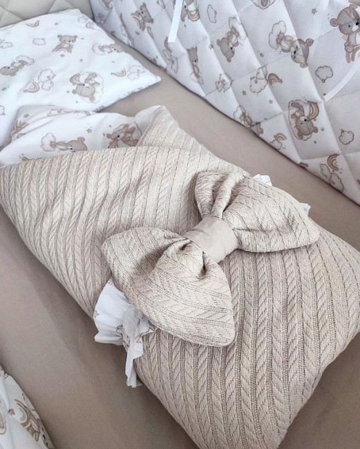 Детское постельное белье Бортики с косичкой на завязках "Мишка" Детское постельное белье Бортики с косичкой на завязках "Мишка"