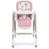 Стульчик-качели для кормления Bambi M 5897 Pink (укачивание, съемный столик, чехол, 4 колеса)