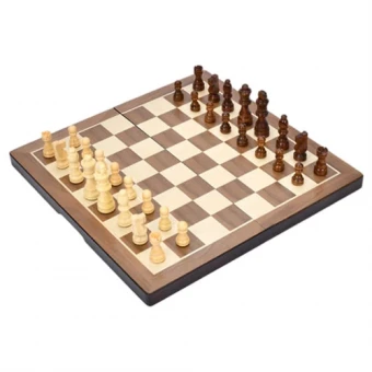 Шахматы 3339-121S, деревянная магнитная доска (40,5x40,5 см)