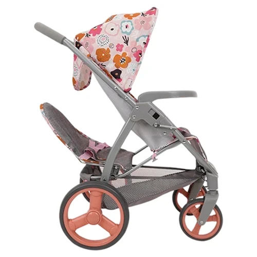 Коляска для кукол Fiveonine T747038 для близнецов (прогулочная, корзинка)