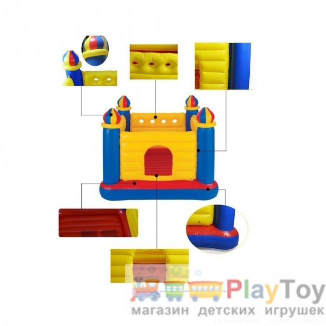 Детский надувной батут Intex (48259) Замок 175 х 175 х 135 см Детский надувной батут Intex (48259) Замок 175 х 175 х 135 см