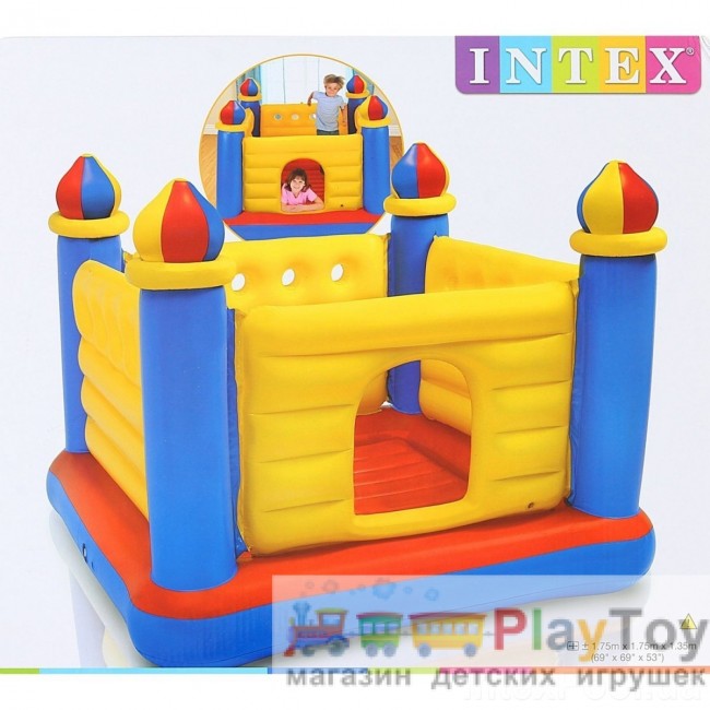 Детский надувной батут Intex (48259) Замок 175 х 175 х 135 см Детский надувной батут Intex (48259) Замок 175 х 175 х 135 см
