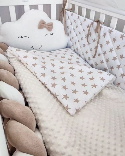 Детское постельное белье Бортики с косичкой на завязках Детское постельное белье Бортики с косичкой на завязках