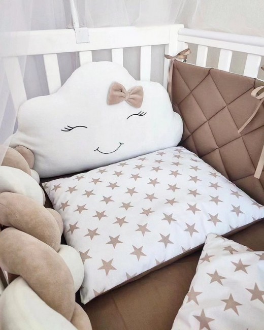 Детское постельное белье Бортики с косичкой на завязках Детское постельное белье Бортики с косичкой на завязках