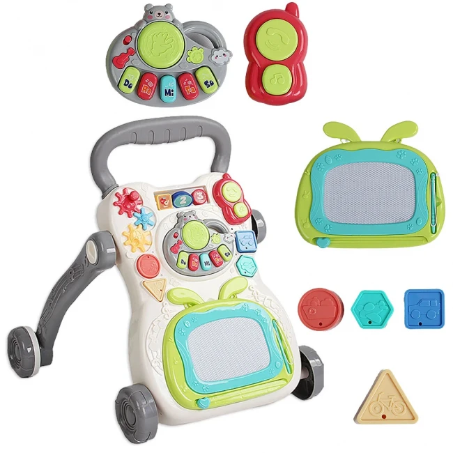 Ходунки-каталка 368-16B (звук, подсветка, пианино, сортер, шестерни, погремушка, пальчиковая игра, дощечка для рисования, утяжелитель) Ходунки-каталка 368-16B (звук, подсветка, пианино, сортер, шестерни, погремушка, пальчиковая игра, дощечка для рисования, утяжелитель)
