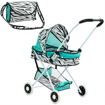 Коляска для кукол TK Group ТК 33-821 (классическая, корзинка, сумка для переноски)