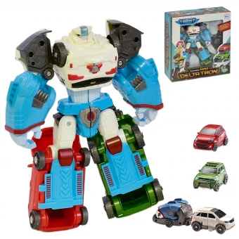 Трансформер Тобот Дельтатрон (520) 17 см, 3 машинки