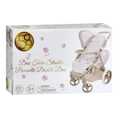 Коляска для кукол Fiveonine T747056 для близнецов (прогулочная, корзинка) Коляска для кукол Fiveonine T747056 для близнецов (прогулочная, корзинка)