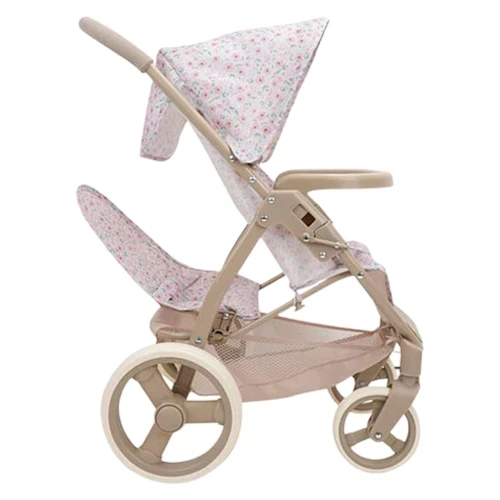 Коляска для кукол Fiveonine T747056 для близнецов (прогулочная, корзинка) Коляска для кукол Fiveonine T747056 для близнецов (прогулочная, корзинка)
