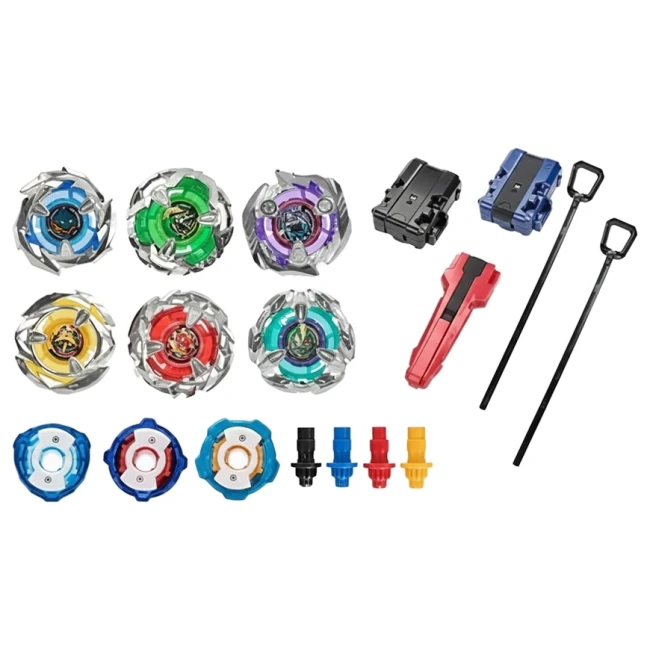 Ігровий набір Бейблейд TopGyroX BB 314 A-1 в кейсі (6 дзиґ, 2 пускових пристрої, аксесуари) Ігровий набір Бейблейд TopGyroX BB 314 A-1 в кейсі (6 дзиґ, 2 пускових пристрої, аксесуари)