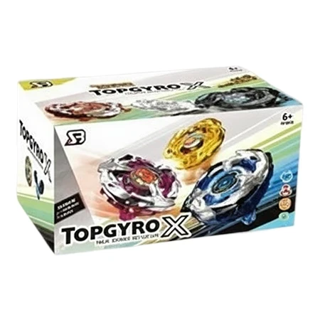 Ігровий набір Бейблейд TopGyroX BB 314 A-1 в кейсі (6 дзиґ, 2 пускових пристрої, аксесуари) Ігровий набір Бейблейд TopGyroX BB 314 A-1 в кейсі (6 дзиґ, 2 пускових пристрої, аксесуари)