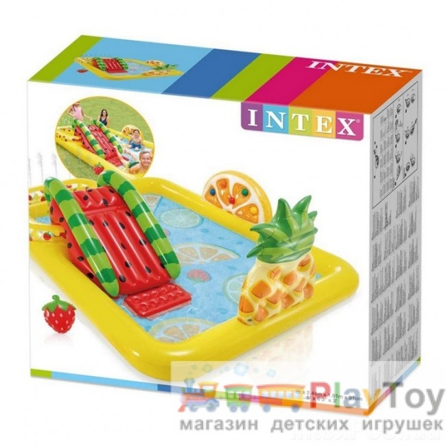 Детский надувной бассейн Intex (57158) Фрукты 244 х 191 x 91 см Детский надувной бассейн Intex (57158) Фрукты 244 х 191 x 91 см