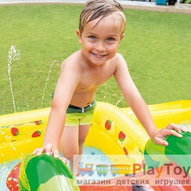 Детский надувной бассейн Intex (57158) Фрукты 244 х 191 x 91 см Детский надувной бассейн Intex (57158) Фрукты 244 х 191 x 91 см