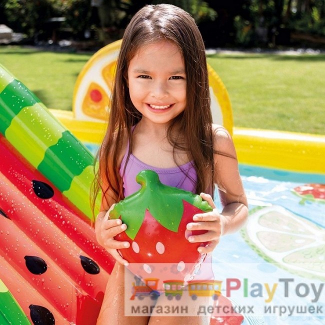 Детский надувной бассейн Intex (57158) Фрукты 244 х 191 x 91 см Детский надувной бассейн Intex (57158) Фрукты 244 х 191 x 91 см