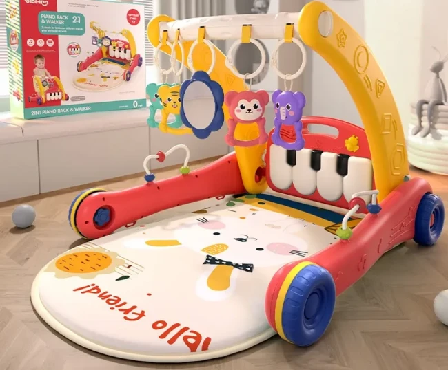 Ходунки-каталка коврик Rack & Walker 6014 2 в 1 (погремушки-подвески, пианино, мелодии, пальчиковые лабиринты) Ходунки-каталка коврик Rack & Walker 6014 2 в 1 (погремушки-подвески, пианино, мелодии, пальчиковые лабиринты)