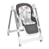 Стульчик-качели для кормления Bambi M 5897 Gray (укачивание, съемный столик, чехол, 4 колеса)