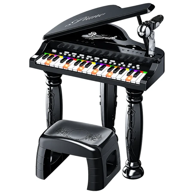 Детский рояль Musical Piano 223 со стульчиком (37 клавиш, микрофон, запись, подсветка, USB, от батареек) Детский рояль Musical Piano 223 со стульчиком (37 клавиш, микрофон, запись, подсветка, USB, от батареек)