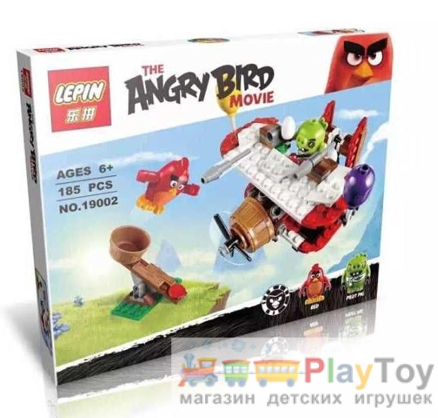 Конструктор Lepin "Angry Birds" (19002) Самолетная атака свинок 185 деталей