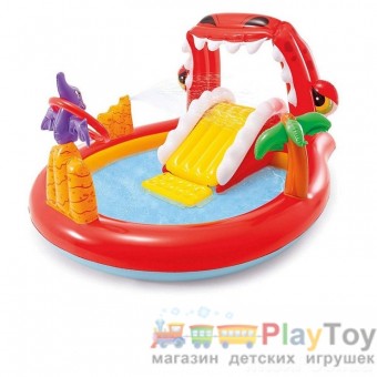 Детский надувной бассейн Intex (57163) Счастливый Динозавр 196 х 170 x 107 см Детский надувной бассейн Intex (57163) Счастливый Динозавр 196 х 170 x 107 см