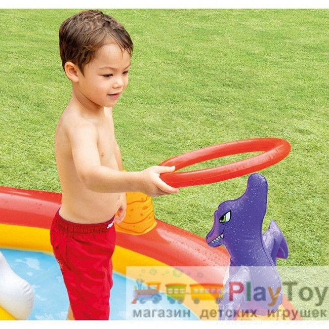 Детский надувной бассейн Intex (57163) Счастливый Динозавр 196 х 170 x 107 см Детский надувной бассейн Intex (57163) Счастливый Динозавр 196 х 170 x 107 см