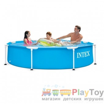 Каркасный наливной бассейн Intex 28205 круглый 244 х 51 см