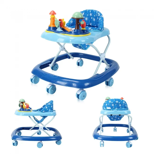 Ходунки для малыша Joy TK-3601 Синий (музыкальная панель, пальчиковая игра, погремушка)