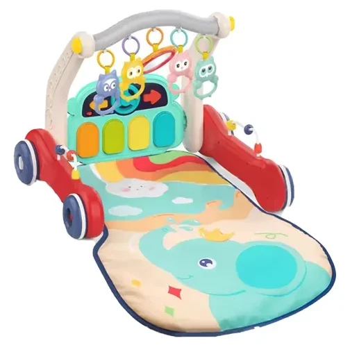 Ходунки-каталка коврик Rack & Walker HE 0640 2 в 1 (подсветка, мелодии, погремушки, пианино) Ходунки-каталка коврик Rack & Walker HE 0640 2 в 1 (подсветка, мелодии, погремушки, пианино)