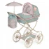 Коляска для кукол DeCuevas 81045 Provenza (классическая, корзинка, сумка, подушка, зонтик)