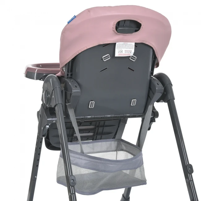 Стульчик для кормления Bambi M 3233L-G Pink (съемный столик, корзинка, чехол, 4 колеса)