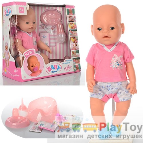 Лялька пупс Baby Born (BB 8009-435) Бебі борн з аксесуарами