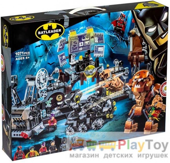 Конструктор «Super Heroes» (11353) Вторжение Глиноликого в бэт-пещеру, 1071 деталь - Аналог 76122
