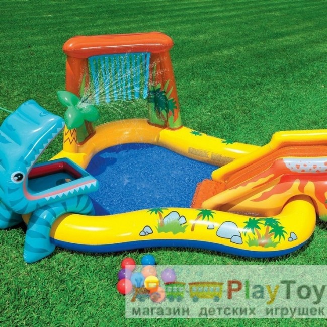 Детский надувной бассейн Intex (57444) Динозавр 249 х 191 x 109 см Детский надувной бассейн Intex (57444) Динозавр 249 х 191 x 109 см