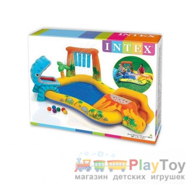 Детский надувной бассейн Intex (57444) Динозавр 249 х 191 x 109 см Детский надувной бассейн Intex (57444) Динозавр 249 х 191 x 109 см