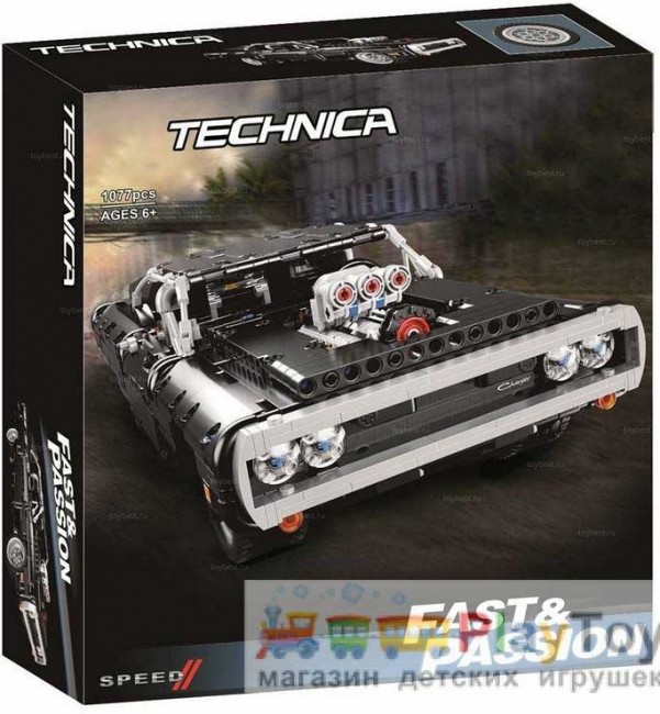 Конструктор «Technic» (11511) Dodge Charger Домініка Торетто, 1077 деталей – Аналог Технік 42111