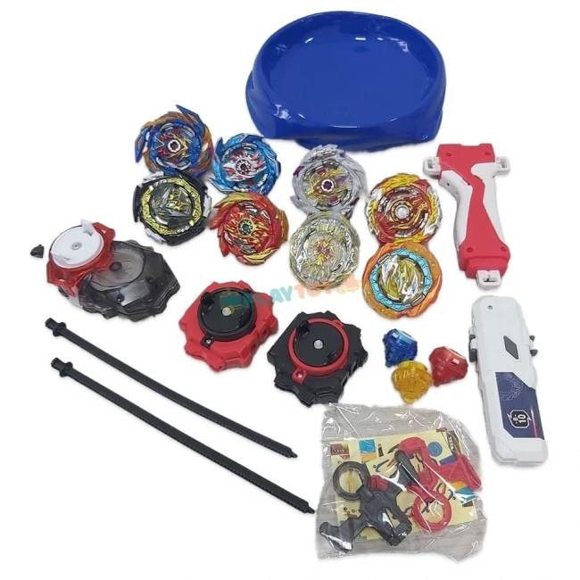 Игровой набор Бейблейд 1688-8B в сумке (8 волчков, 3 пусковых устройства, арена, аксессуары)