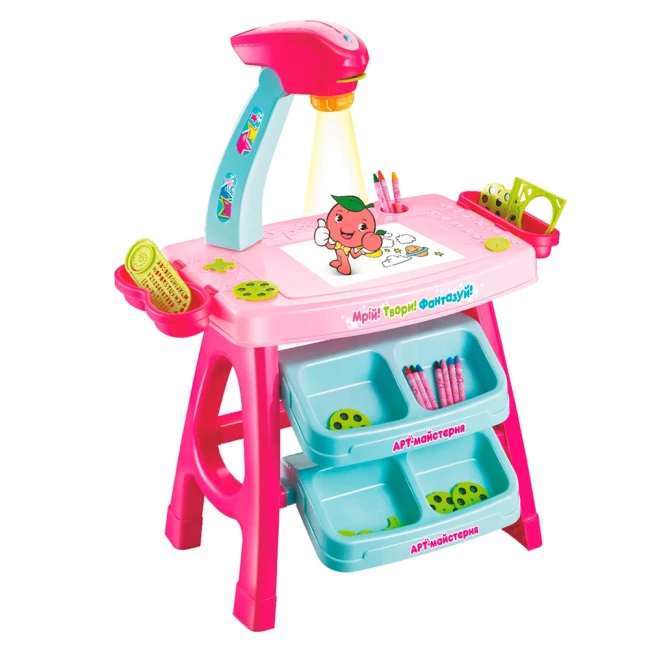 Детский стол проектор для рисования Limo Toy AK 0003 AB 2в1 (36 слайдов)