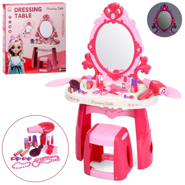 Детское трюмо Dressing Table 1205-3 (стульчик, звук, свет, аксессуары) Детское трюмо Dressing Table 1205-3 (стульчик, звук, свет, аксессуары)