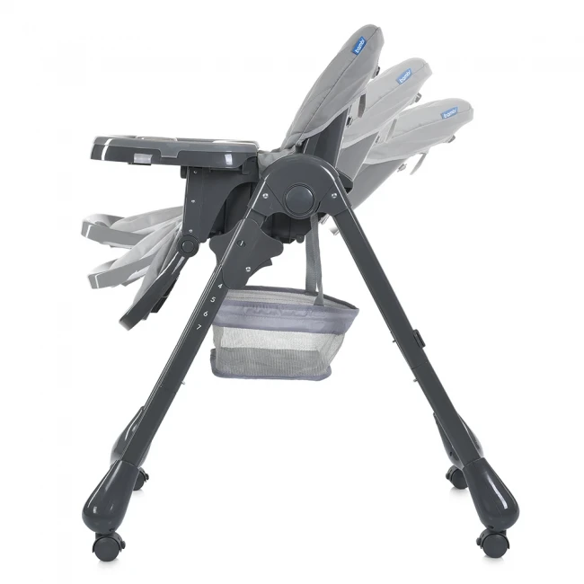 Стульчик для кормления Bambi M 3233L-G Gray (съемный столик, корзинка, чехол, 4 колеса)