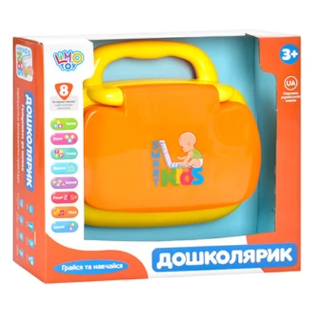 Дитячий ноутбук Limo Toy SK 0022 Дошколярик (навчальний - 8 режимів, ігри, на батарейках)