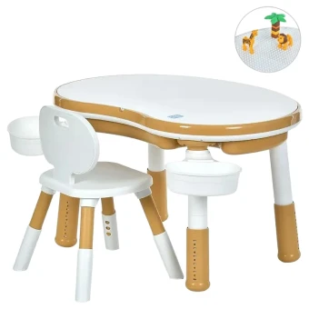 Детский столик со стульчиком Bambi M 6177-13 с игровой панелью