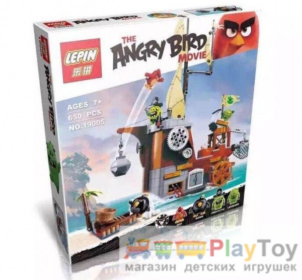 Конструктор Lepin "Angry Birds" (19005) Піратський корабель Свинок 650 деталей