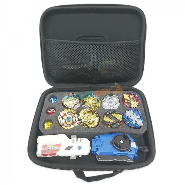 Игровой набор Бейблейд BB866 в сумке (8 волчков, 2 пусковых устройства, аксессуары) Игровой набор Бейблейд BB866 в сумке (8 волчков, 2 пусковых устройства, аксессуары)