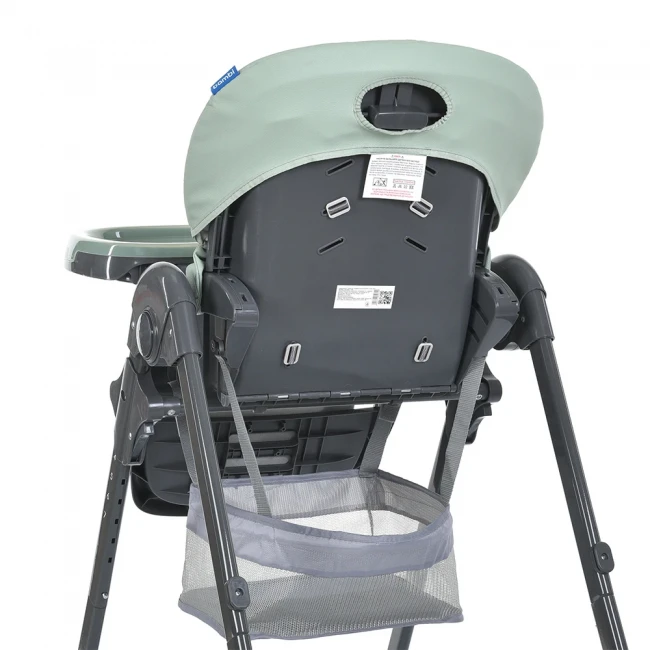 Стульчик для кормления Bambi M 3233L-G Jade Green (съемный столик, корзинка, чехол, 4 колеса)