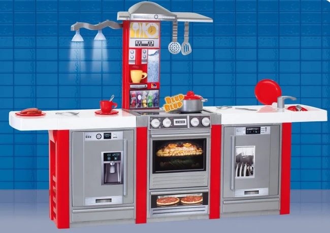 Детская большая кухня Molto 15168 (высота 106 см, свет, духовка, вытяжка, холодильник, посудомоечная машина) Детская большая кухня Molto 15168 (высота 106 см, свет, духовка, вытяжка, холодильник, посудомоечная машина)