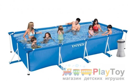 Каркасный наливной бассейн Intex 28274 - 450х220х84 см Каркасный наливной бассейн Intex 28274 - 450х220х84 см