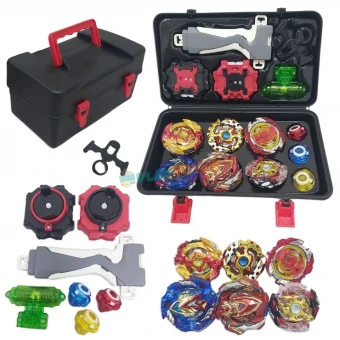 Игровой набор Бейблейд BB888 в кейс-боксе (6 волчков, 2 пусковых устройства, аксессуары)