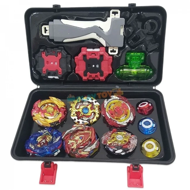 Игровой набор Бейблейд BB888 в кейс-боксе (6 волчков, 2 пусковых устройства, аксессуары) Игровой набор Бейблейд BB888 в кейс-боксе (6 волчков, 2 пусковых устройства, аксессуары)