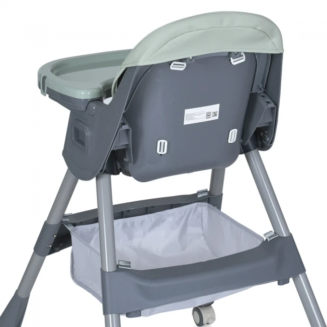 Стульчик для кормления Bambi M 5722 Mint (съемный столик, корзинка, чехол, 4 колеса) Стульчик для кормления Bambi M 5722 Mint (съемный столик, корзинка, чехол, 4 колеса)