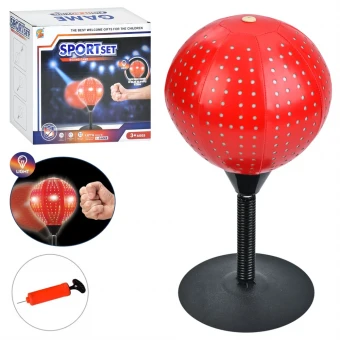 Настольная боксёрская груша MR 1510 (груша 20 см, стойка 37 см, подсветка)